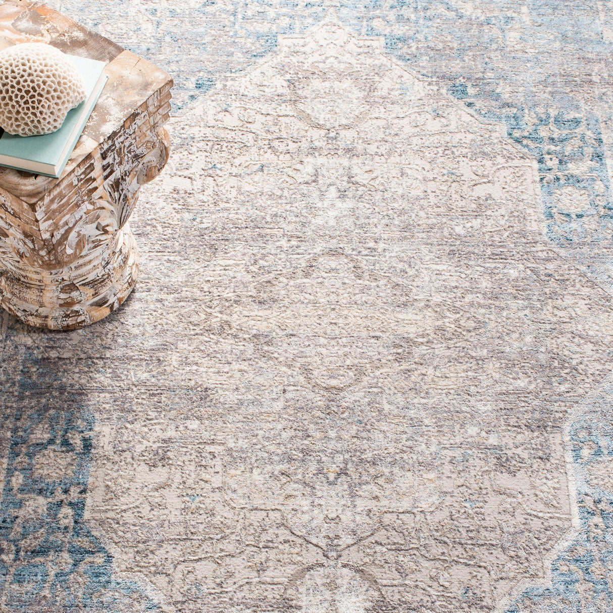 Safavieh Dream Drm401F Grey/Aqua Rug - Safavieh - drm401f - 7r