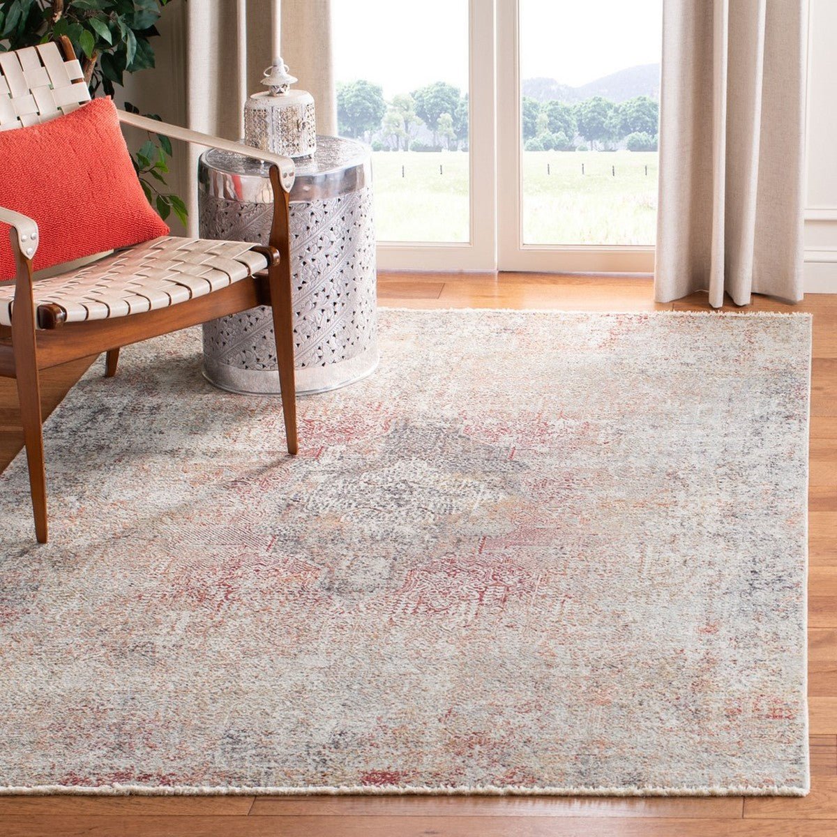Safavieh Dream Drm424F Grey/Red Rug - Safavieh - drm424f - 5