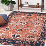Safavieh Easy Care 4'-0" x 6'-0" Rug in Red / Navy