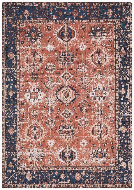 Safavieh Easy Care 4'-0" x 6'-0" Rug in Red / Navy