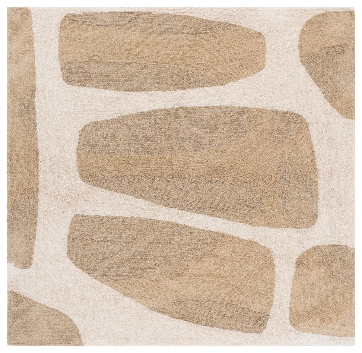 Safavieh Easy Care 6'-0" x 6'-0" Rug in Beige / Ivory