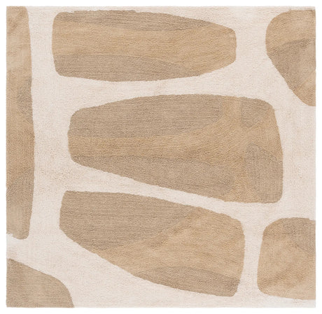 Safavieh Easy Care 6'-0" x 6'-0" Rug in Beige / Ivory