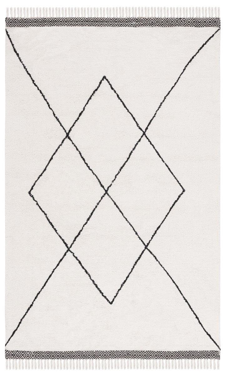 Safavieh Easy Care Ecr210A Ivory/Black Rug - Safavieh - ecr210a - 3