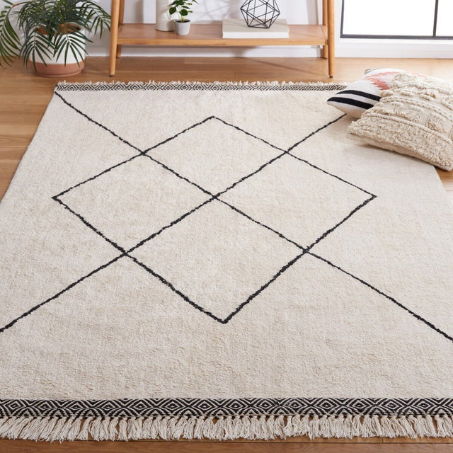 Safavieh Easy Care Ecr210A Ivory/Black Rug - Safavieh - ecr210a - 3