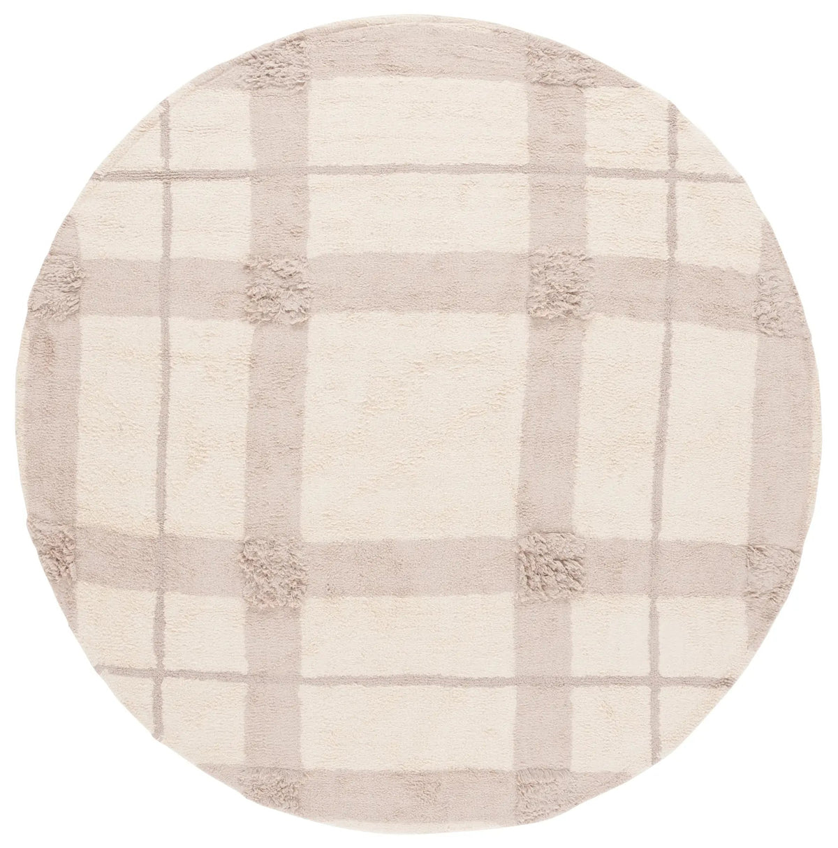 Safavieh Easy Care 6'-0" x 6'-0" Rug in Ivory / Beige