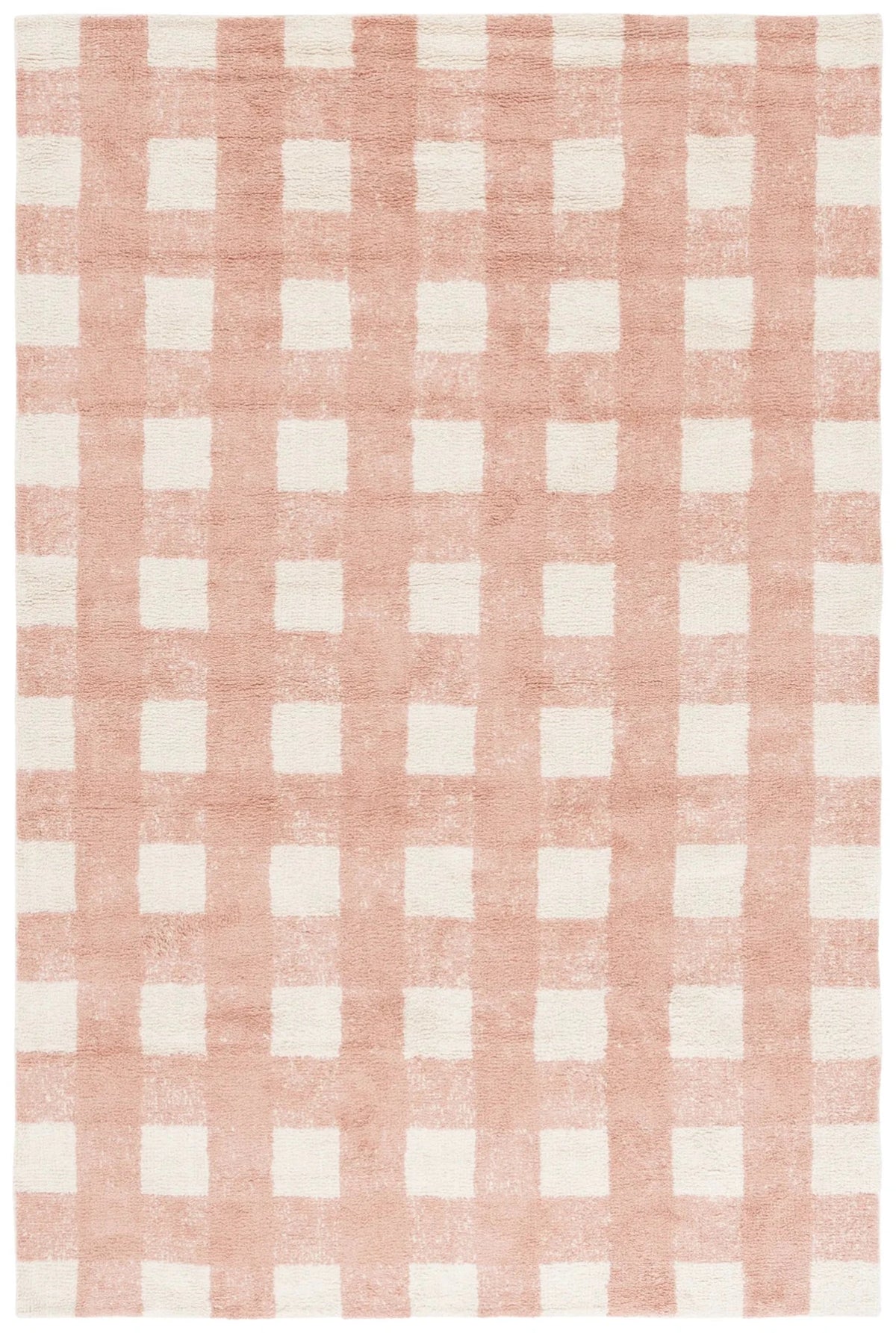 Safavieh Easy Care 4'-0" x 6'-0" Rug in Ivory / Rust