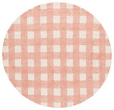 Safavieh Easy Care 6'-0" x 6'-0" Rug in Ivory / Rust