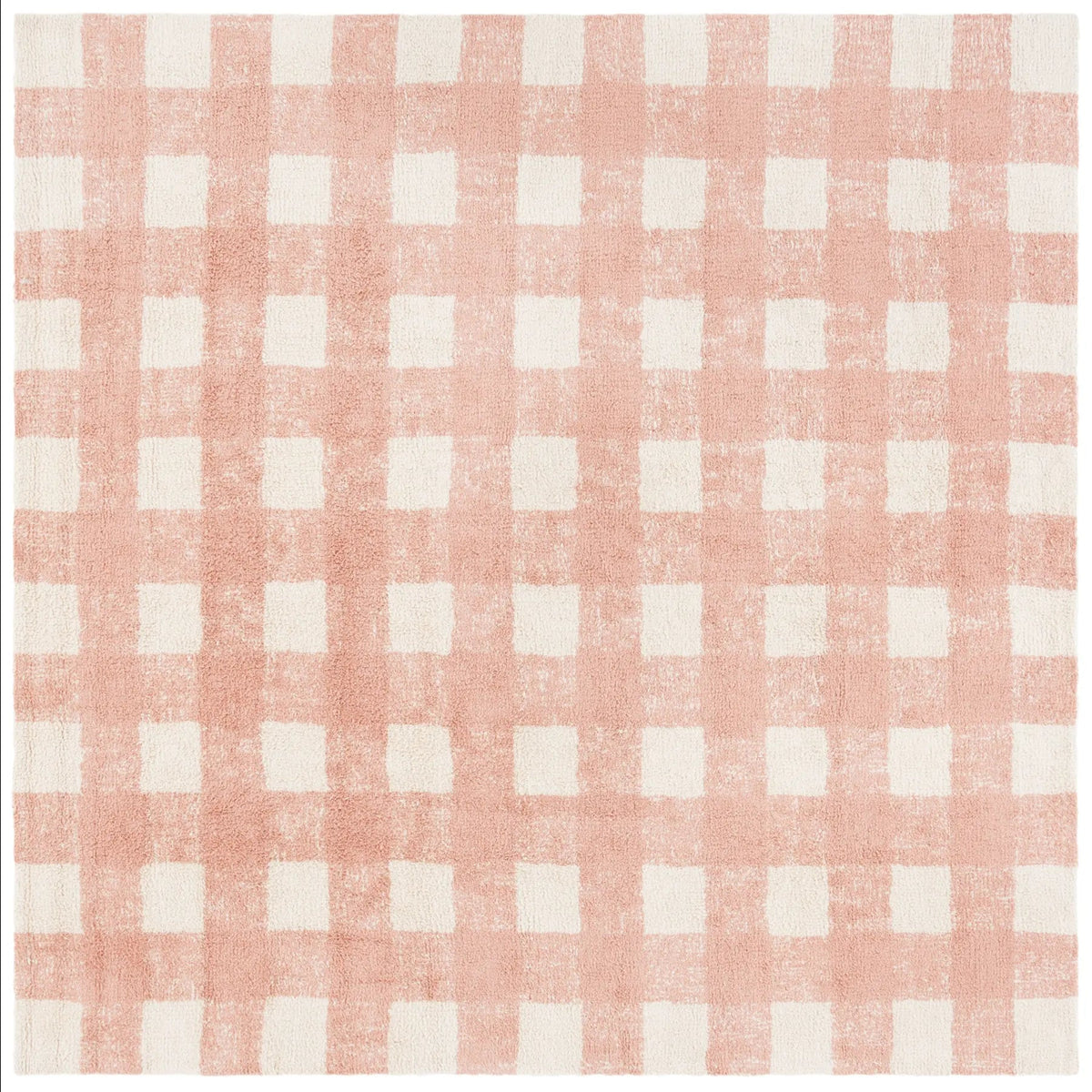Safavieh Easy Care 6'-0" x 6'-0" Rug in Ivory / Rust