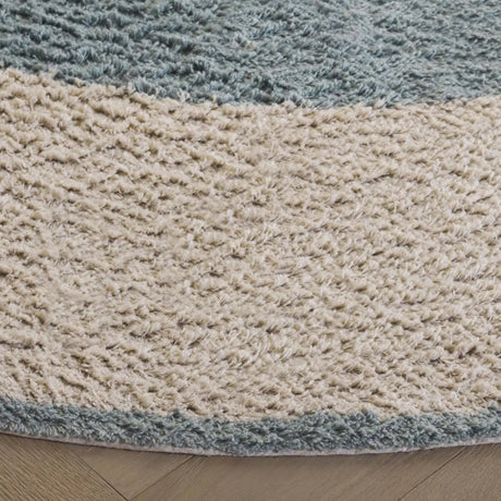 Safavieh Easy Care 5'-0" x 5'-0" Rug in Ivory / Turquoise