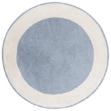 Safavieh Easy Care 5'-0" x 5'-0" Rug in Ivory / Blue