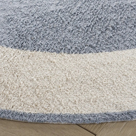 Safavieh Easy Care 5'-0" x 5'-0" Rug in Ivory / Blue