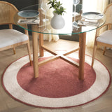 Safavieh Easy Care 5'-0" x 5'-0" Rug in Ivory / Rust