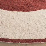 Safavieh Easy Care 6'-0" x 6'-0" Rug in Ivory / Rust