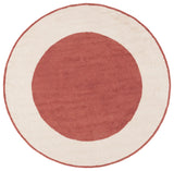 Safavieh Easy Care 6'-0" x 6'-0" Rug in Ivory / Rust