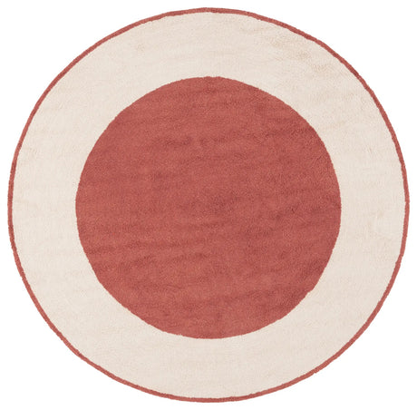 Safavieh Easy Care 6'-0" x 6'-0" Rug in Ivory / Rust