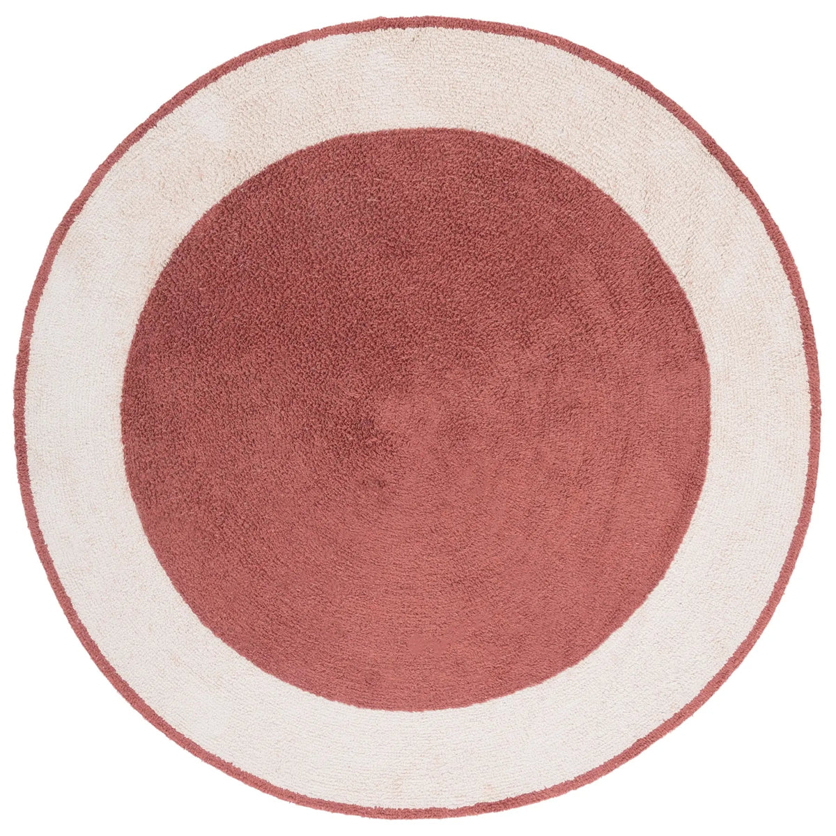 Safavieh Easy Care 5'-0" x 5'-0" Rug in Ivory / Rust