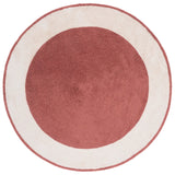 Safavieh Easy Care 5'-0" x 5'-0" Rug in Ivory / Rust