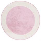 Safavieh Easy Care 5'-0" x 5'-0" Rug in Ivory / Pink