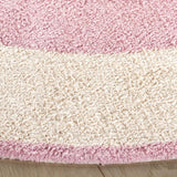 Safavieh Easy Care 5'-0" x 5'-0" Rug in Ivory / Pink
