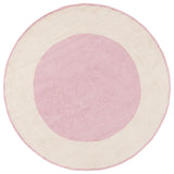 Safavieh Easy Care 6'-0" x 6'-0" Rug in Ivory / Pink