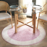 Safavieh Easy Care 5'-0" x 5'-0" Rug in Ivory / Pink
