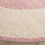 Safavieh Easy Care 6'-0" x 6'-0" Rug in Ivory / Pink