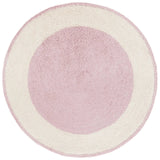 Safavieh Easy Care 3'-0" x 3'-0" Rug in Ivory / Pink