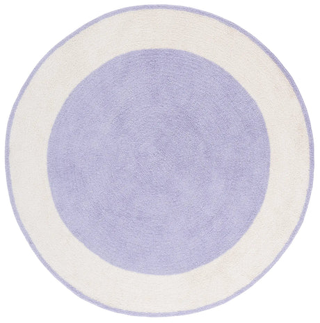 Safavieh Easy Care 5'-0" x 5'-0" Rug in Ivory / Lilac