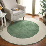 Safavieh Easy Care 6'-0" x 6'-0" Rug in Ivory / Green