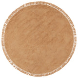 Safavieh Easy Care 6'-0" x 6'-0" Rug in Light Brown
