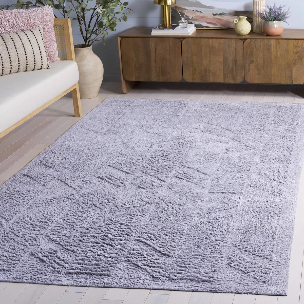 Safavieh Easy Care 4'-0" x 6'-0" Rug in Lilac