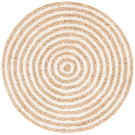Safavieh Easy Care 3'-0" x 3'-0" Rug in Orange / Ivory