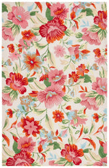 Safavieh Easy Care 4'-0" x 6'-0" Rug in Ivory / Red