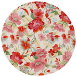 Safavieh Easy Care 6'-0" x 6'-0" Rug in Ivory / Red