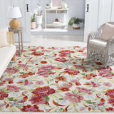 Safavieh Easy Care 8'-0" x 10'-0" Rug in Ivory / Red