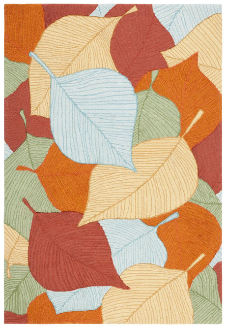 Safavieh Easy Care 4'-0" x 6'-0" Rug in Rust / Green