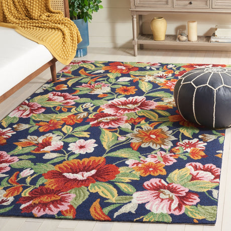 Safavieh Easy Care Ecr305N Navy/Red Rug - Safavieh - ecr305n - 3