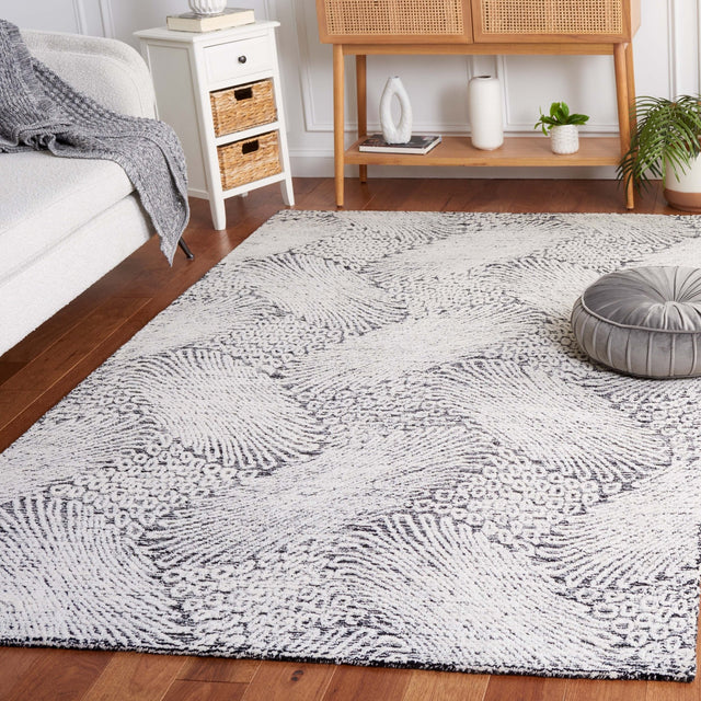Safavieh Ebony Ebn105Z Black/Ivory Rug - Safavieh - ebn105z - 3