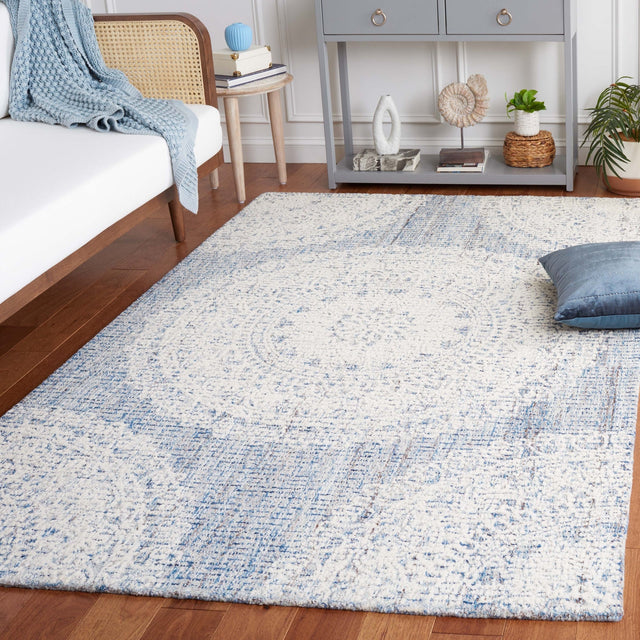 Safavieh Ebony Ebn106M Blue/Ivory Rug - Safavieh - ebn106m - 3