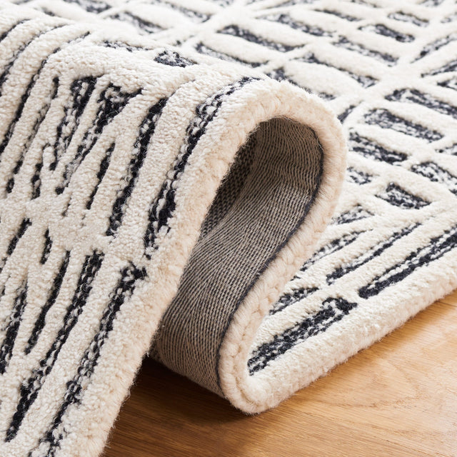 Safavieh Ebony Ebn110Z Black/Ivory Rug - Safavieh - ebn110z - 3