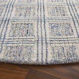 Safavieh Ebony 6'-0" x 6'-0" Rug in Blue / Ivory