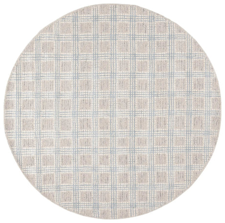 Safavieh Ebony 6'-0" x 6'-0" Rug in Silver / Ivory
