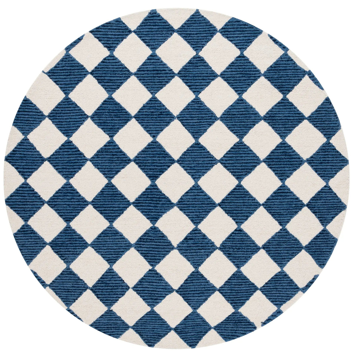Safavieh Ebony 6'-0" x 6'-0" Rug in Navy / Ivory