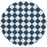 Safavieh Ebony 6'-0" x 6'-0" Rug in Navy / Ivory