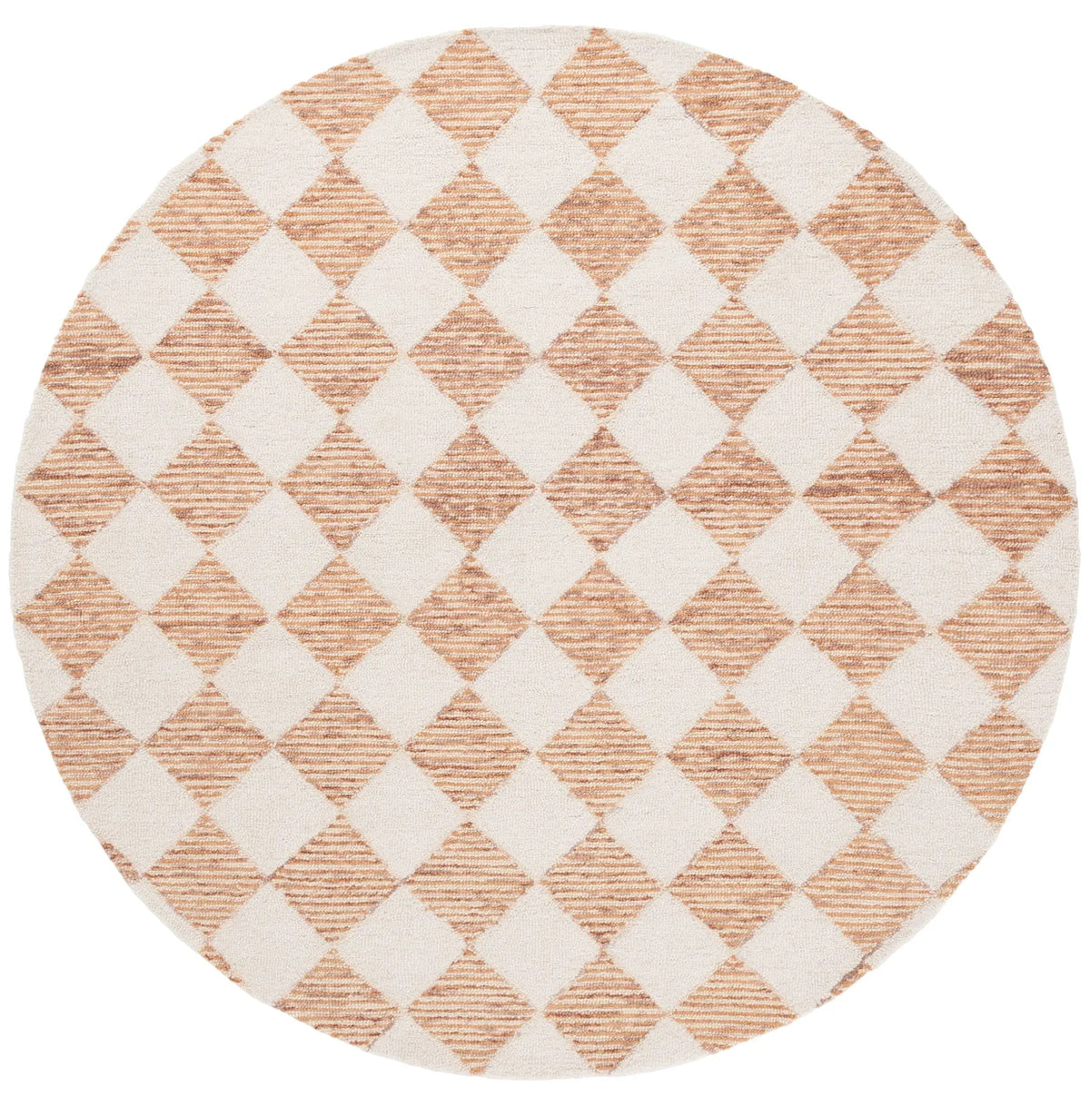 Safavieh Ebony 6'-0" x 6'-0" Rug in Rust / Ivory