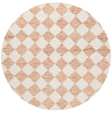 Safavieh Ebony 6'-0" x 6'-0" Rug in Rust / Ivory