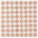 Safavieh Ebony 6'-0" x 6'-0" Rug in Rust / Ivory