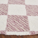 Safavieh Ebony 6'-0" x 6'-0" Rug in Blush Pink / Ivory