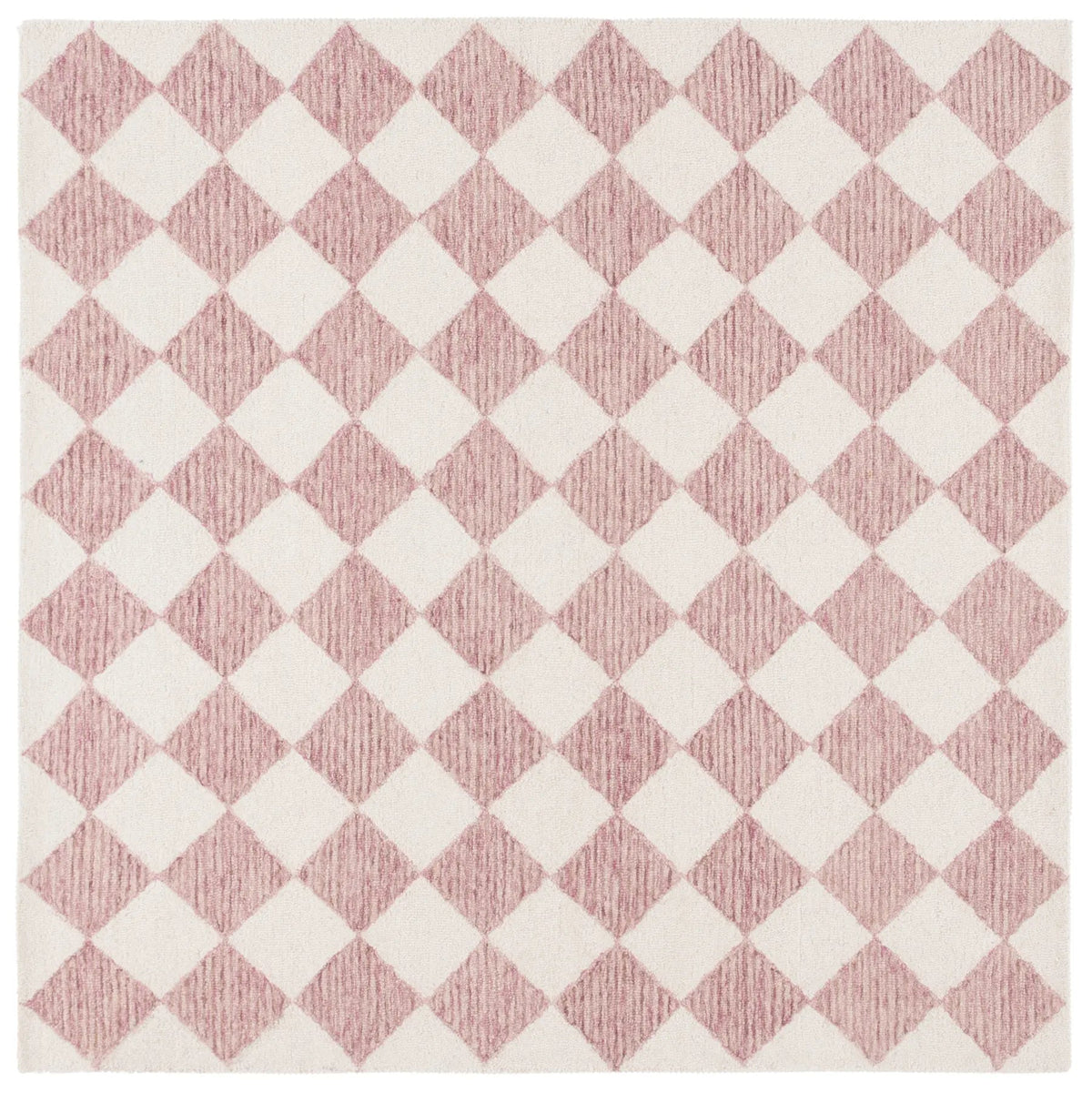 Safavieh Ebony 6'-0" x 6'-0" Rug in Blush Pink / Ivory