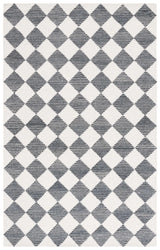 Safavieh Ebony 4'-0" x 6'-0" Rug in Black / Ivory